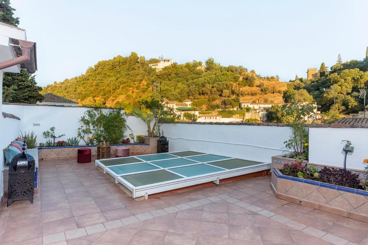 Morayma House Terrace With Views To Alhambra Villa Granada Bagian luar foto